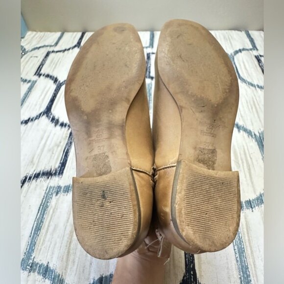 Karston Size 37 Tan Leather Ankle Boots - Picture 4 of 6